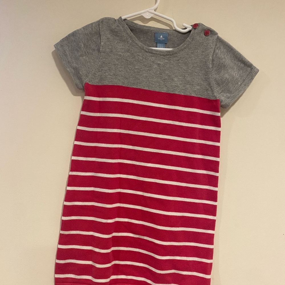 GAP Gray Pink Knit Dress
